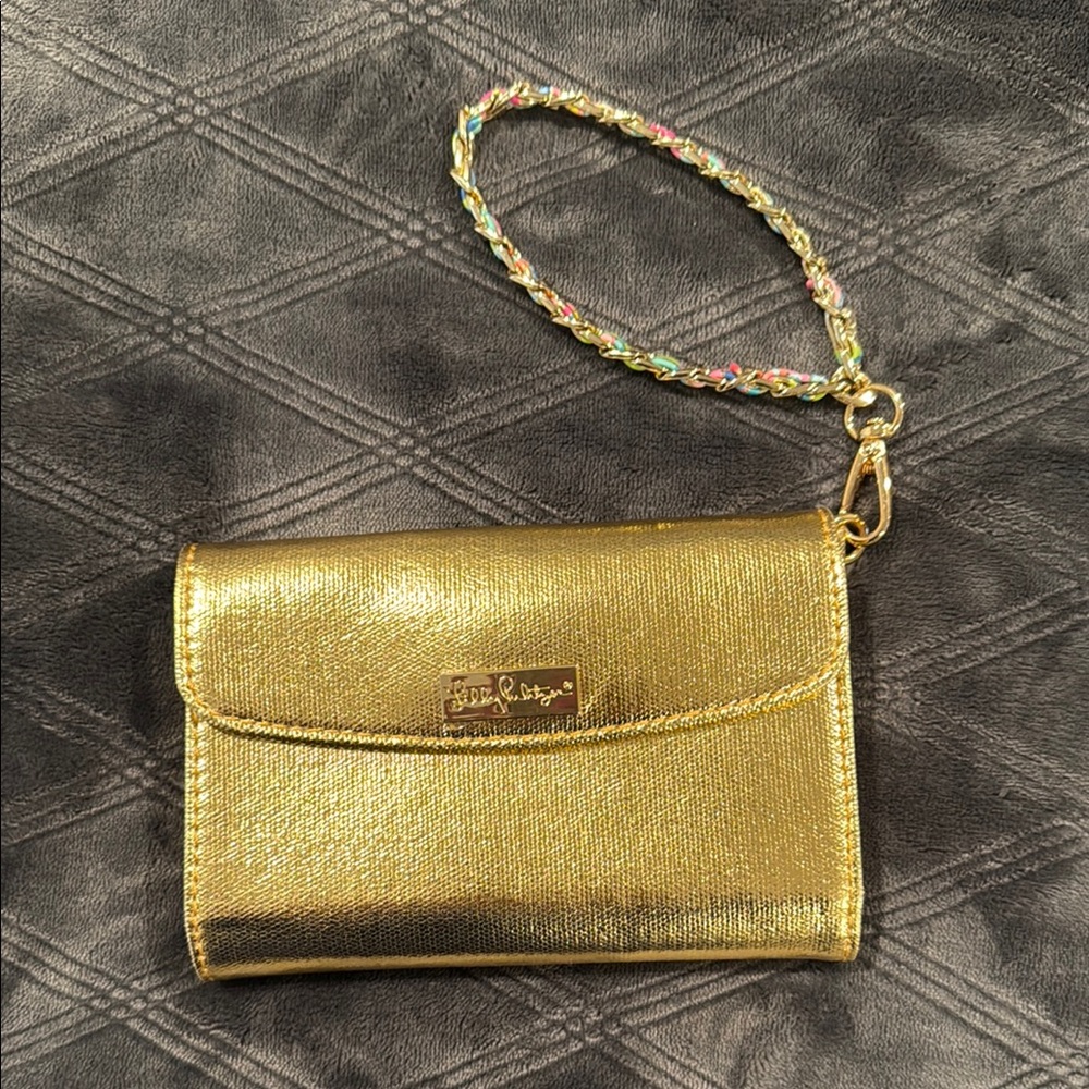 Gold Wristlet by Lilly Pulitzer
